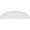 Ekena Millwork Elliptical 4 Spoke Architectural Grade PVC Pediment, 62"W x 16-1/2"H x 2"P PEDPS062X165ELL04 - alternate 4